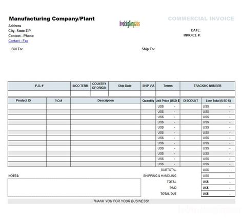 Excel Invoice Templates Free Download — db-excel.com