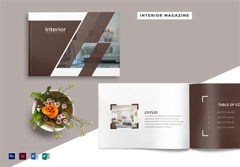 28 Pages Interior Design Magazine Template in PSD, Word, Publisher, InDesign