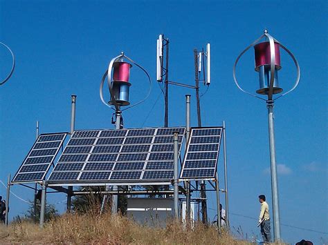 Maglev Vawt Wind Solar Hybrid Power System For Remote Area Telecom Station