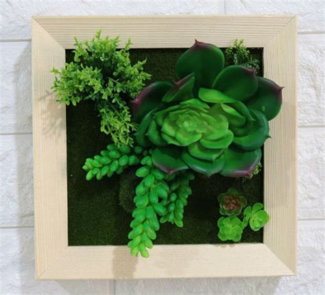 Artificial Plant Succulent Wall Art Succulent Wall Art Plant Wall Wall ...