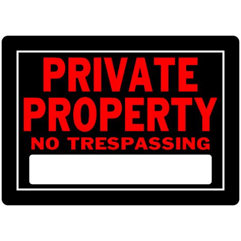 Hillman Private Property Sign at Lowes.com