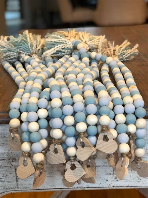 Farmhouse Beads | Wood Bead Garland | Beaded Garland | Casa Beads ...