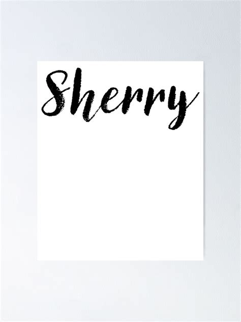 "Sherry - Name Stickers Tees Birthday" Poster by klonetx | Redbubble