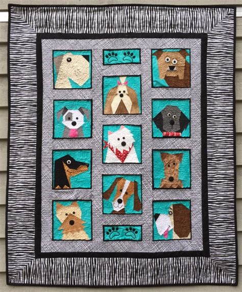 "Dogs Only" Paper Pieced Quilt Pattern from Made By Marney - Made By Marney