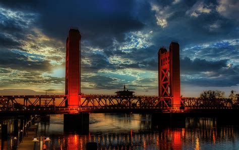 Sacramento's Tower Bridge At Sunset Photograph by Mountain Dreams ...