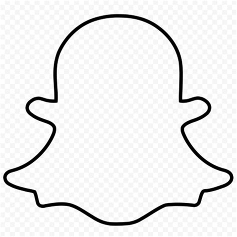 Hd Black Snapchat Outline Ghost Logo Icon Symbol Png Citypng | The Best Porn Website