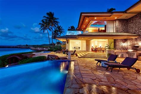 Hawaiian houses// | Гавайские дома, Дом знаменитости, Элитные дома