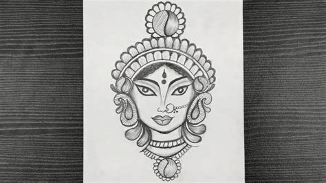 46+ pencil sketch simple easy drawing of durga maa - JeddMalloch