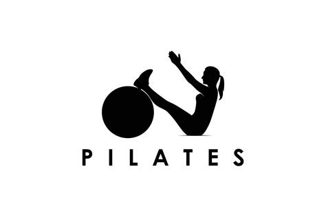 Young Women Pilates with Ball Exercise Graphic by artpray · Creative ...