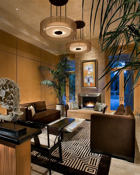 Luxurious Zen Resort - Paradise Valley - Asian - Living Room - Phoenix - by IMI Design, LLC | Houzz