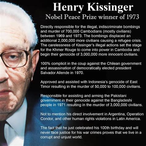 Henry kissinger Nobel Peace Prize Winner celebrates his 100th birthday : r/jimmydore