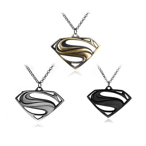 2017 DC Comics Superman Logo Pendant Choker Necklace Super Hero ...