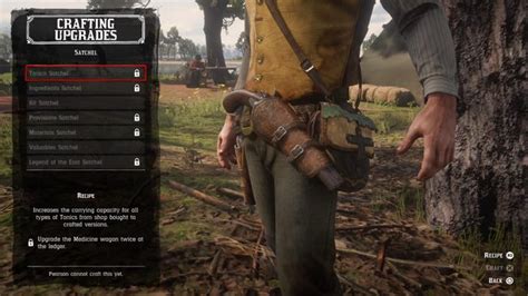 Red Dead Redemption 2 Satchel upgrades: How to craft satchels to increase your carrying capacity ...