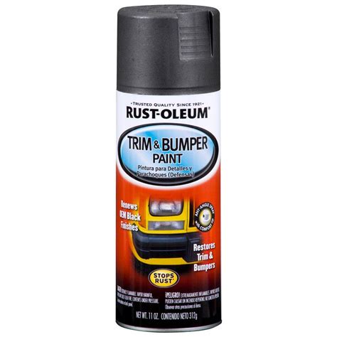 Rust-Oleum Automotive 11 oz. Matte Black Trim and Bumper Spray Paint-251574 - The Home Depot
