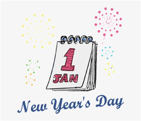 Trendy New Year's Day Wishes Graphic - January 1 New Year's Day ...