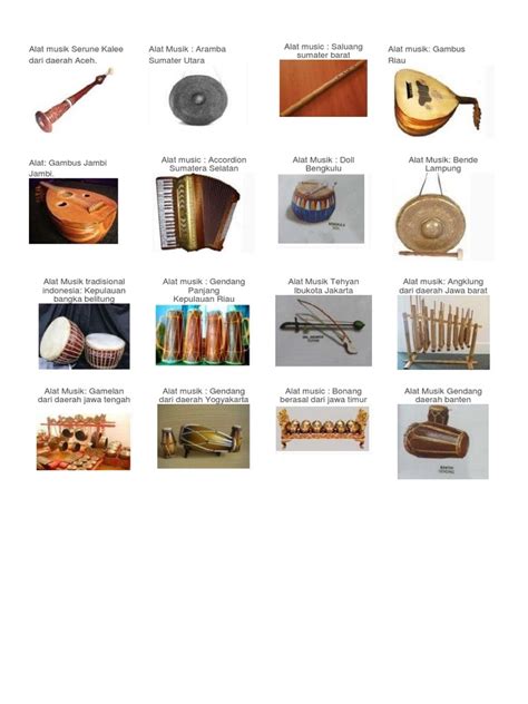 Alat Musik Serune Kalee Dari Daerah Aceh | PDF