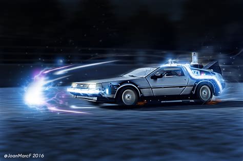 Delorean Time Machine Side View