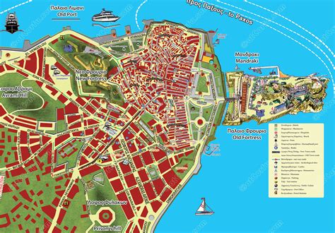 Old Corfu Town Map - AtCorfu