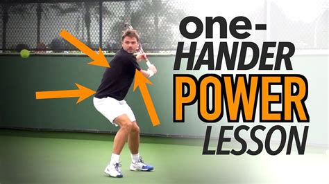 One-Handed Backhand POWER - tennis lesson - Tennis Tonic - News ...