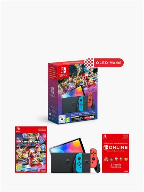 Nintendo Switch OLED Console + Mario Kart 8 Deluxe + 3-month NSO ...