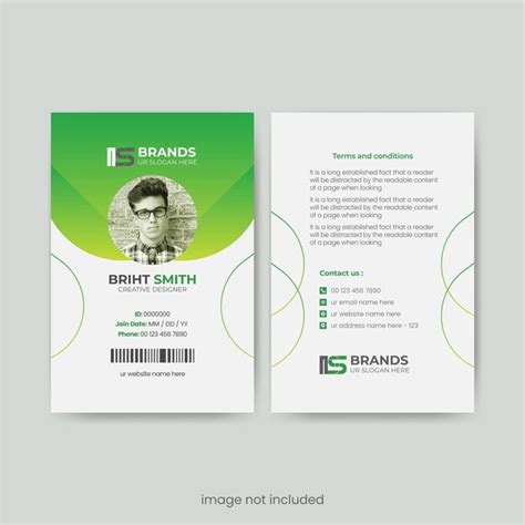 Premium Vector | Professional creative simple business and corporate modern id card template design