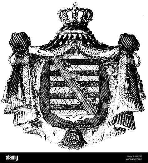 Coat of arms of saxony Black and White Stock Photos & Images - Alamy