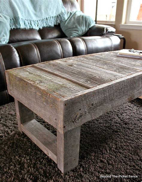 Beyond The Picket Fence: Barn Wood Coffee Table and "The Change"