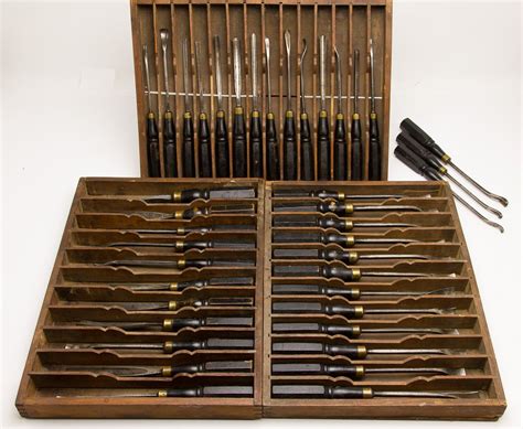 Magnificent Set of 40 ADDIS Chisels With Stunning Custom Handles ...