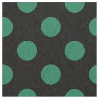 Green Polka Dots Fabric | Zazzle