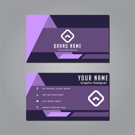 Premium Vector | Abstract corporate business card design