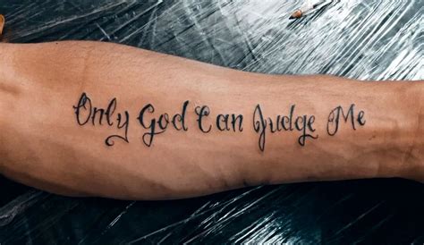 Only God Can Judge Me Tattoo