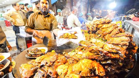 Street Food in Pakistan - HARDCORE Chicken, GOAT Foot PAYA + Pakistani ...