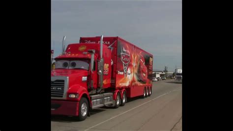 Mack Lightning Mcqueen Truck On The Open Road Real Life #shorts #Cars # ...