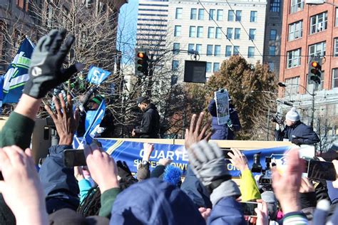 Seahawks Super Bowl Victory Parade, 4th & Washington, Downtown Seattle ...