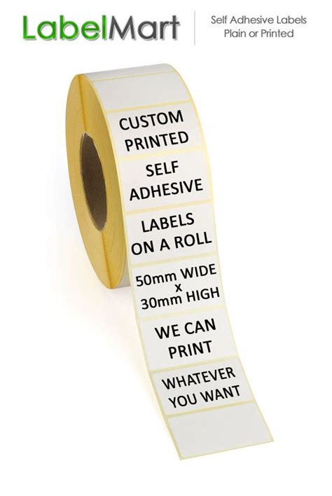 250 Self Adhesive Labels on a roll 50mm x 30mm by LabelMart. UK £10 Adhesive Labels, Time Shop ...