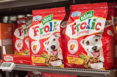 Frolic Beef Packets, the French Brand of Dog Food in Cora Supermarket Editorial Stock Photo ...