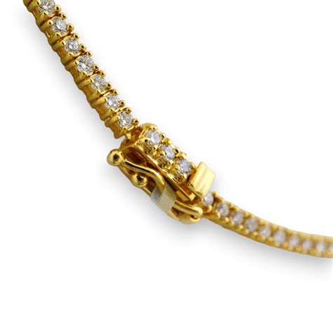 14k Gold Diamond Tennis Chain - Grimal Jewelry