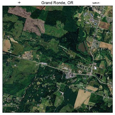 Aerial Photography Map of Grand Ronde, OR Oregon