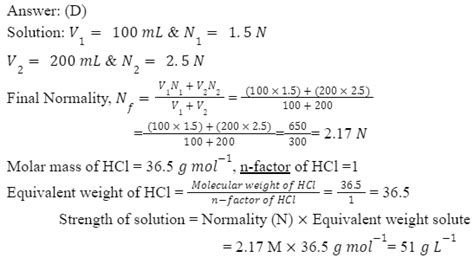 Strength of Solution Formula, Units and Calculation - Chemistry ...