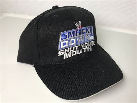 NOS WWE Smack Down Shut Your Mouth Cap - Etsy