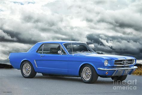 1965 Ford Mustang 'Blue Coupe' II Photograph by Dave Koontz - Pixels