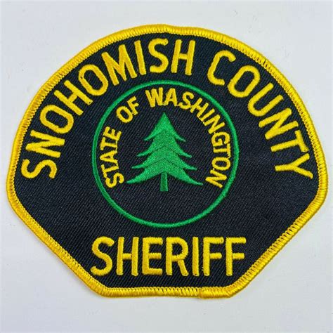 Snohomish County Sheriff Washington Patch | eBay in 2021 | Snohomish ...