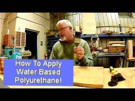 Applying Water Based Polyurethane - YouTube | How to apply, Polyurethane, Youtube