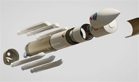 ArtStation - Vulcan Centaur Rocket 3D model | Resources