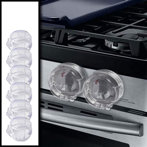 Buy 6 Pack Clear Stove Knob Safety Covers - Protect Little Kids with A ...