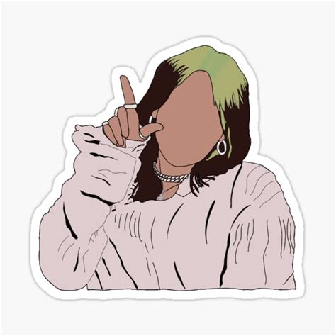 Stickers sur le thème Billie Eilish | Redbubble Preppy Stickers, Cute ...