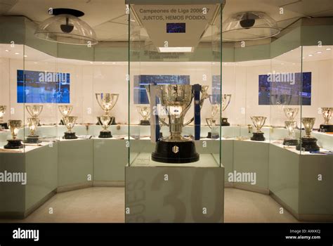 The Real Madrid club museum santiago bernabeu stadium Madrid Stock ...