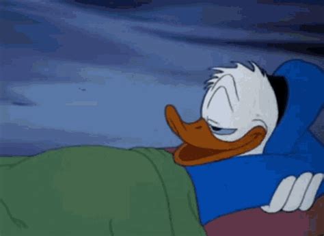 Donald Duck Bed GIF - Donald Duck Donald Bed - Discover & Share GIFs