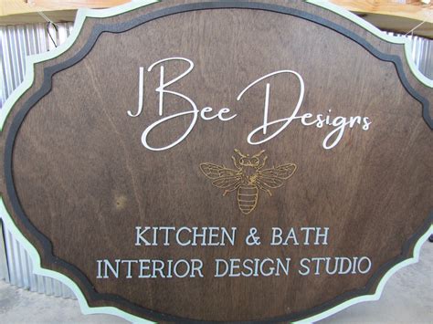 Custom Interior Design Wood Sign Commerical Signage Kitchen and Bath ...