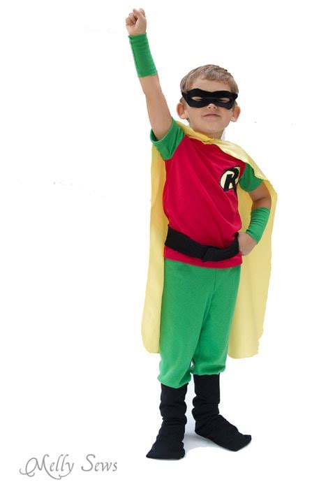 Batman and Robin Costume DIY - with free pants pattern! - Melly Sews